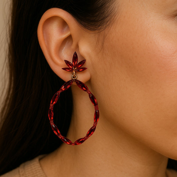 Wisper Red Earrings
